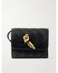 Bottega Veneta - Andiamo Intrecciato Leather Tri-Fold Wallet - Lyst