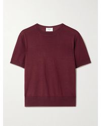 Saint Laurent - Wool, Cashmere And Silk-Blend Top - Lyst