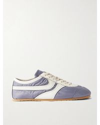 Dries Van Noten - Leather-Trimmed Shell Sneakers - Lyst