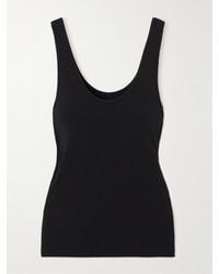 Another Tomorrow - Tanktop Aus Stretch-Jersey Aus Einer Lyocell-Biobaumwollmischung - Lyst