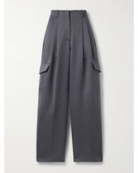 RÙADH - The Russel Pleated Wool Wide-Leg Pants - Lyst