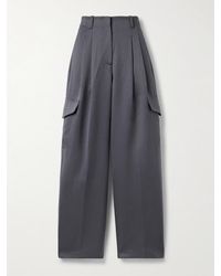 RÙADH - The Russel Hose Mit Weitem Bein Aus Wolle Mit Falten - Lyst