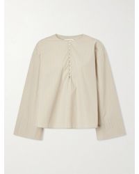 Kallmeyer - Marguerite Striped Cotton-Poplin Blouse - Lyst