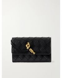 Bottega Veneta - Andiamo Knot-Detailed Intrecciato Leather Wallet - Lyst