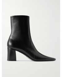 Saint Laurent - Rainer Leather Ankle Boots - Lyst
