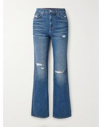 Veronica Beard - Jean Droit Taille Haute Effet Vieilli Dylan - Lyst