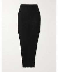 Rick Owens - Sacri Midirock Aus Einer Gerippten Wollmischung - Lyst