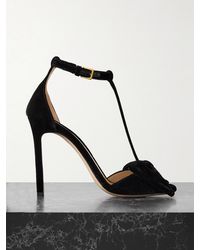 Tom Ford - Brigitte Bow-Embellished Velvet Sandals - Lyst