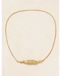 Marie Lichtenberg - Coco Baby Locket Kette Aus 18 Karat Mit Diamanten - Lyst