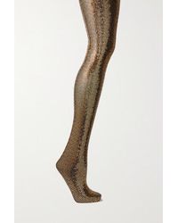 Gucci Metallic-strumpfhose Mit Lamé-beschichtung - Mettallic