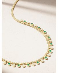 Jennifer Meyer - 18-Karat, Emerald And Diamond Necklace - Lyst