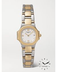 KEEPER VINTAGE - Patek Philippe Vintage 1990S Nautilus 27Mm 18-Karat And Stainless Steel Watch, Ref. No. 4700 - Lyst