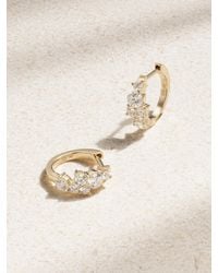 Sydney Evan - 14-Karat Diamond Hoop Earrings - Lyst