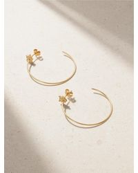 Diane Kordas - Explosion Medium 18-Karat Diamond Hoop Earrings - Lyst