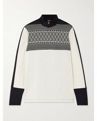 Bogner - Elissa Intarsia Knit-Trimmed Stretch-Jersey Base Layer - Lyst