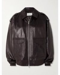 Frankie Shop - Viper Oversized-Jacke Aus Leder - Lyst