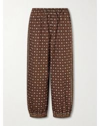 Doen - Yarrow Printed Cotton Balloon Pants - Lyst