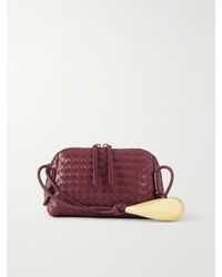 Bottega Veneta - Concert Pouch Intrecciato Leather Shoulder Bag - Lyst