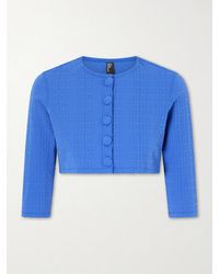 Lisa Marie Fernandez - Cropped Seersucker Cardigan - Lyst