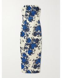 Emilia Wickstead - Yulie Floral-print Slim-fit Woven Maxi Dress - Lyst