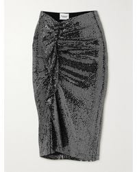 Isabel Marant - Dolene Ruffled Sequined Tulle Skirt - Lyst