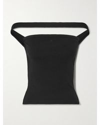 Courreges - Hyperbole Off-The-Shoulder Ribbed Stretch-Cotton Jersey Top - Lyst