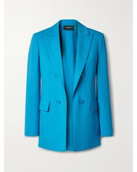 Akris - Lucia Wool-Blend Crepe Blazer - Lyst