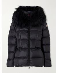 Moncler - Boed Shearling-Trimmed Hooded Quilted Shell Down Jacket - Lyst