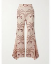 Johanna Ortiz - Femininity Dramatic Printed Linen Pants - Lyst