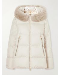 Moncler - Laichefur Plush-Trimmed Shell Quilted Down Jacket - Lyst