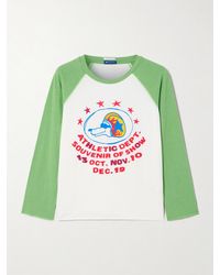 Mother - The Sporty Concert Oberteil Aus Baumwoll-Jersey Mit Print - Lyst