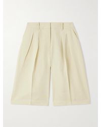 Frankie Shop - Bilbao Shorts Aus Einer Lyocell-Leinenmischung Mit Falten - Lyst