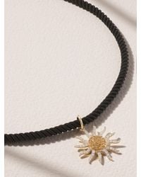 Yvonne Léon - Soleil 9-Karat, Cord, Citrine And Diamond Necklace - Lyst