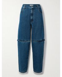 Tibi - Lars Convertible High-Rise Tapered Jeans - Lyst