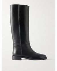 Gianvito Rossi - Étrier Flat Leather Knee Boots - Lyst