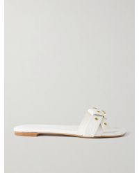 Chloé - Mae Pantoletten Aus Leder Mit Schnalle - Lyst