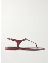 Aeyde - Raine Leather Flat Sandals - Lyst