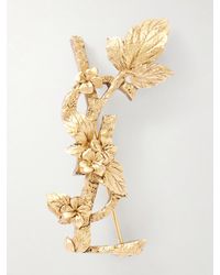 Saint Laurent - Cassandre-Tone Brooch - Lyst