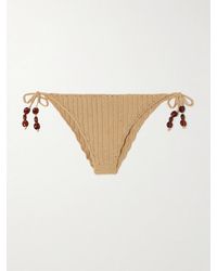 Magda Butrym - Bead-Embellished Crocheted Bikini Briefs - Lyst