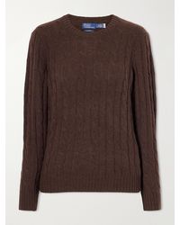 Polo Ralph Lauren - Julianna Cable-Knit Cashmere Sweater - Lyst