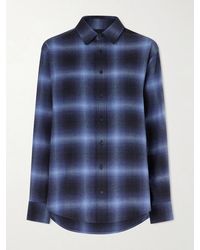 Matteau - Checked Cotton-Flannel Shirt - Lyst