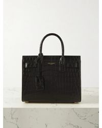 Saint Laurent - Sac De Jour Nano Croc-embossed Leather Tote Bag - Lyst