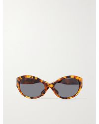 Celine - Triomphe Oversized Round-Frame Acetate Sunglasses - Lyst