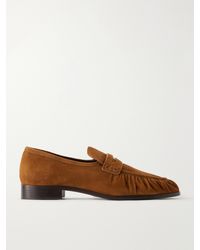 Emme Parsons - Girona Suede Penny Loafers - Lyst