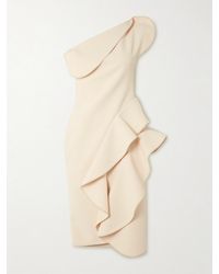 Maticevski - Rhythm Strapless Ruffled Crepe Midi Dress - Lyst