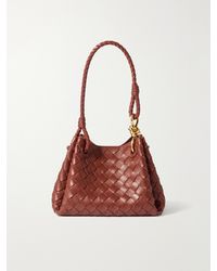 Bottega Veneta - Parachute Small Intrecciato Leather Shoulder Bag - Lyst