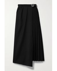 Tibi - + Net Sustain Belted Pleated Recycled Woven Maxi Wrap Skirt - Lyst