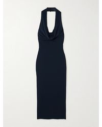 Magda Butrym - Stretch-Jersey Halterneck Midi Dress - Lyst