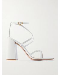 Gianvito Rossi - Nuit 95 Patent-Leather Sandals - Lyst