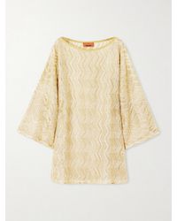 Missoni - Mare Metallic Crochet-Knit Cover-Up - Lyst